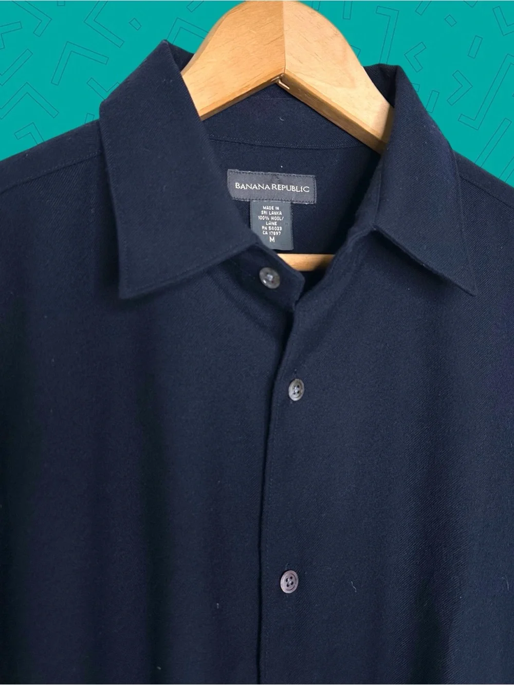 Banana Republic Wool Button Down Shirt